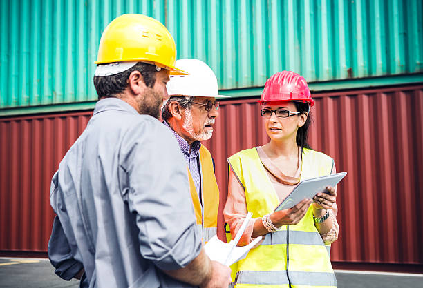 istock Inspections At Commercial Dock 520365699