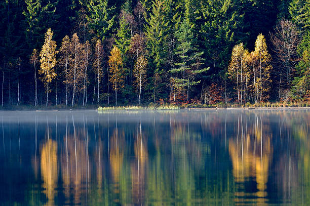 Autumn Landscape. Mountains in Autumn. stock photo