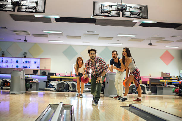 istock Best Friends Bowling Together. 520370388
