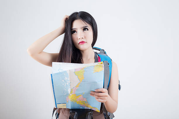 istock Beautiful woman traveler 520373302