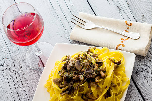 istock Noodles  with mushrooms 520386997