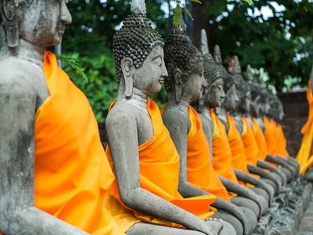 istock Buddha statue in Wat Yai Chai Mongkol 520387231