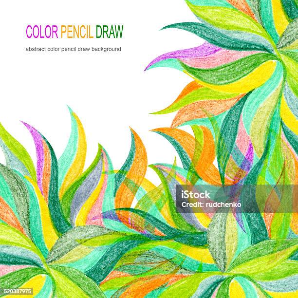 Background Drawing With Color Abstract Color Pencil Draw Background Stock Illustration - Download ...