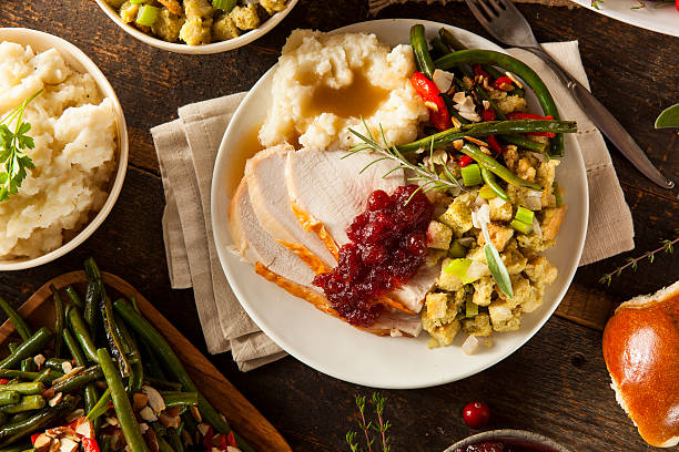 istock Homemade Thanksgiving Turkey on a Plate 520388631