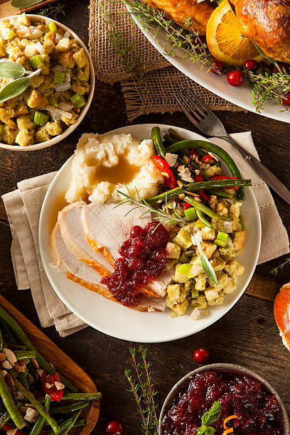 istock Homemade Thanksgiving Turkey on a Plate 520388633