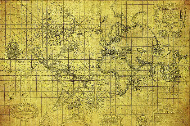 istock vintage map of the world 1657 520389557