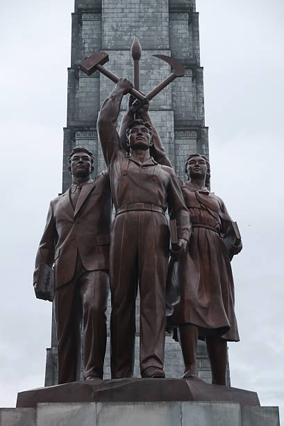 istock Pyongyang, North Korea / DPRK: Tower of the Juche Idea 520389893