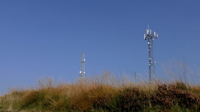 Telecommunications tower on the hill