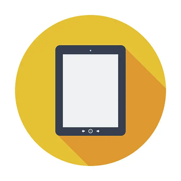 Vector illustration of Tablet PC icon.