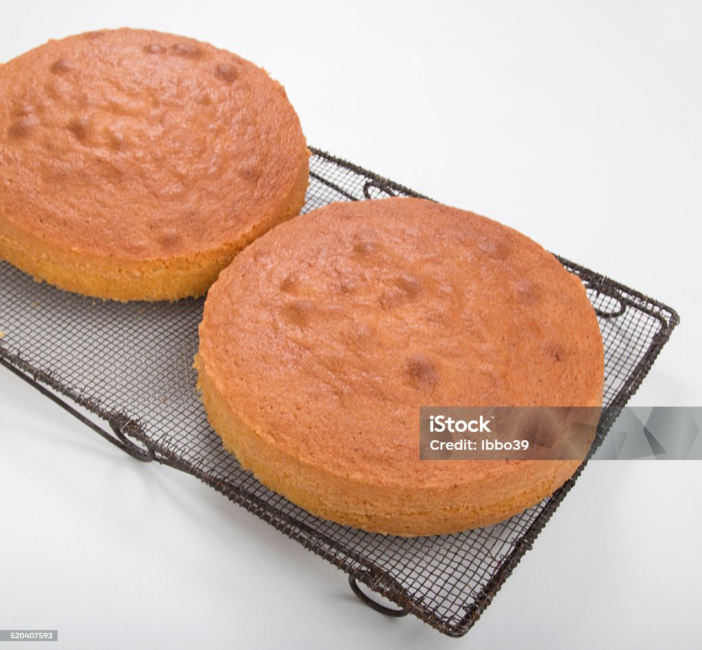 Sponge Cake Rack Making Sponge Cake Cakes Cooling On A Retro Cooling Rack Stock Photo ...
