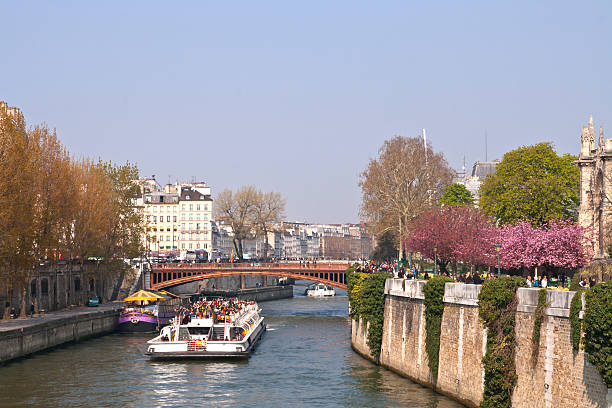 istock tourist cruise in River Seine Paris 520408805