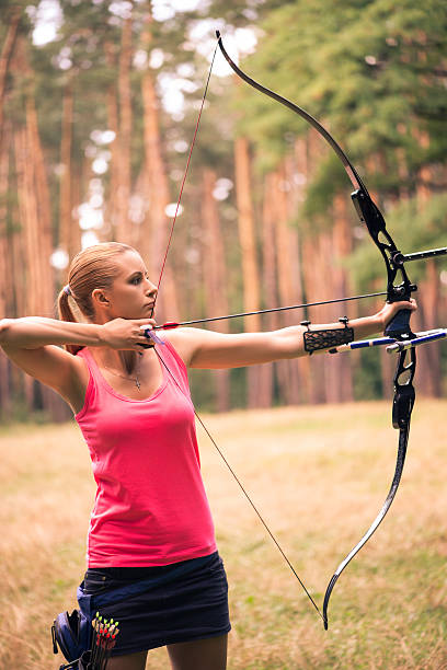 istock Woman with the bow 520409527