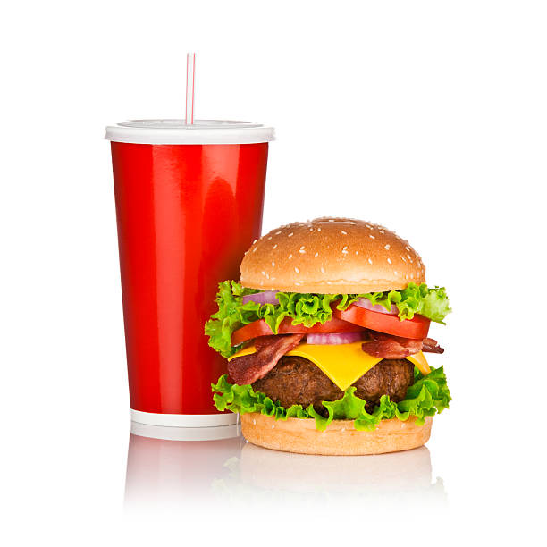 istock Take Out Food, Hamburger and Cola Drink 520409629