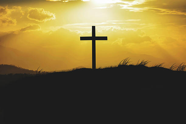 istock silhouette of cross 520410158