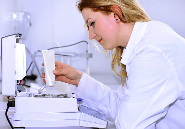 istock Young woman in the testing laboratory 520410779