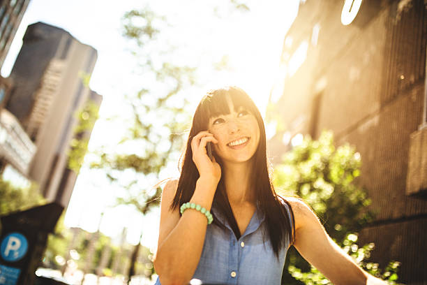 istock woman on the phone in Montreal 520411585