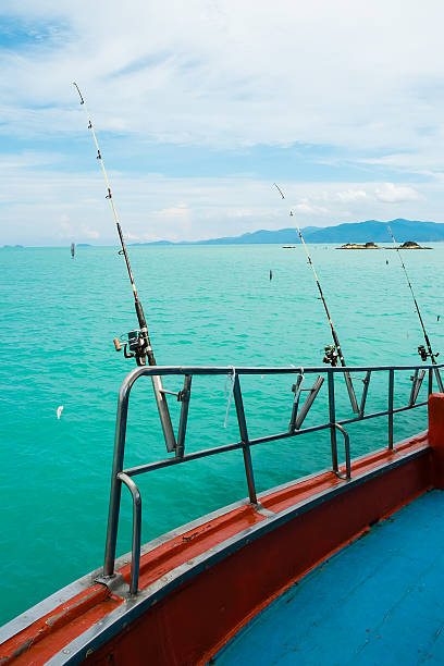 istock Sea fishing from the boat, 520412593
