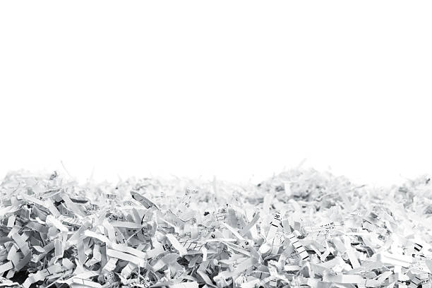 Heap of white shredded papers Big heap of white shredded papers isolated on white shredded photos stock pictures, royalty-free photos & images