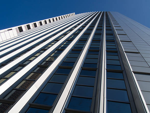 istock Dynamic business building in Frankfurt, Germany 520414057