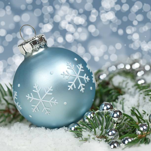 istock Christmas card. Christmas Decoration with snow. 520414433