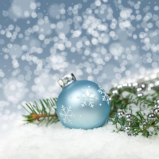 istock Christmas card. Christmas Decoration with snow. 520414437