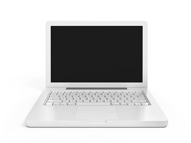 istock laptop isolated on white with clipping path 520416068