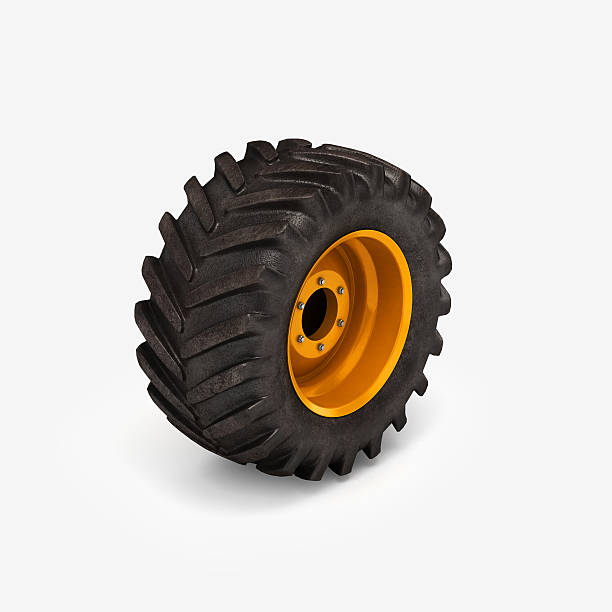 istock Off-road wheel isolated on white background. 3D illustration. 520416328