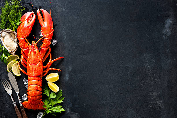 istock Shellfish plate of crustacean seafood 520422460