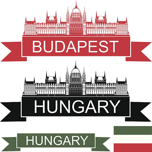 Vector illustration of Hungary