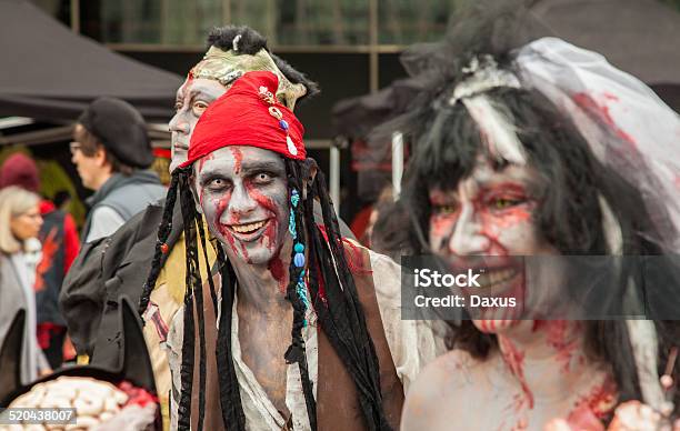 Zombie Walk Stock Photo - Download Image Now - Adult, Annual Event, Autumn