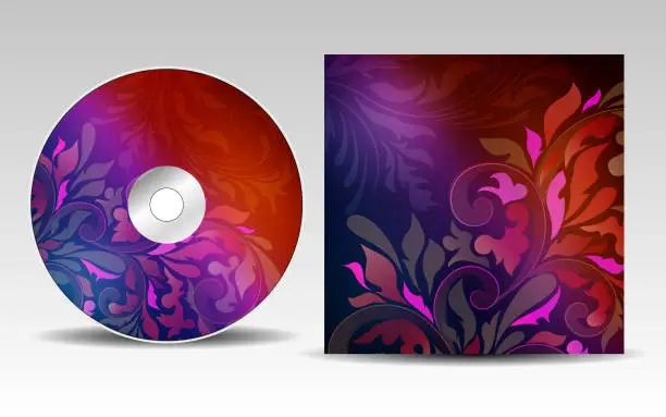 Vector illustration of CD cover design