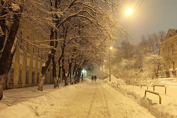 istock night winter landscape in the city 520438907