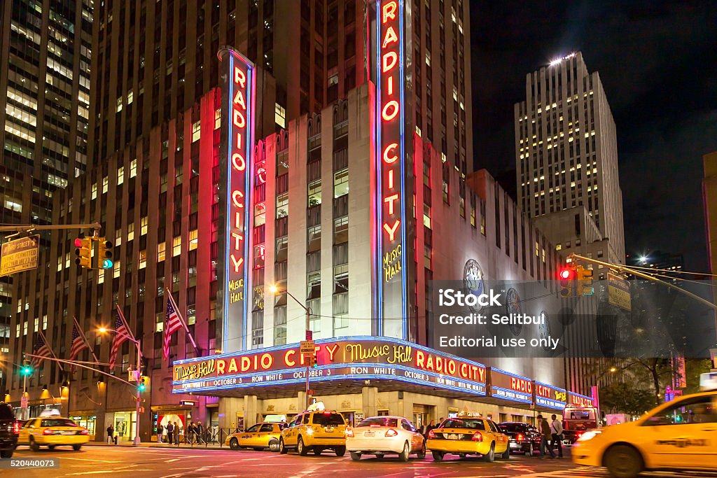 nacionalismo vacío Vibrar Radio City Music Hall Manhattan Nueva York Estados Unidos Foto de stock y  más banco de imágenes de Radio City Music Hall - iStock