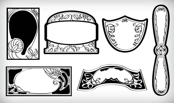 This is the frame material of antique. vector art illustration