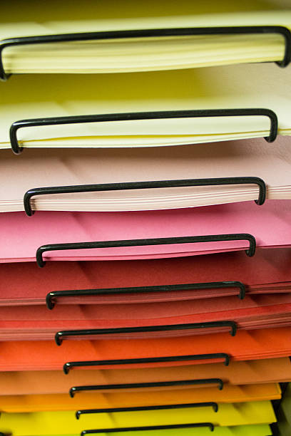 istock Racks of Colored Paper 520441581