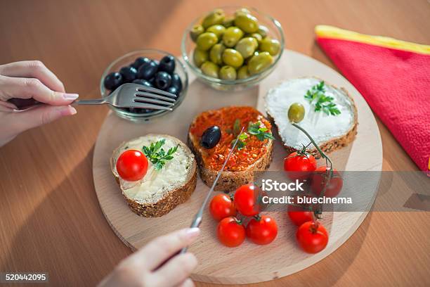 Desayuno Foto de stock y más banco de imágenes de Aceituna - Aceituna, Alimento, Bocadillo