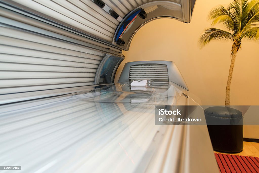 Tanning Bed Solarium At Health Club Spa Tanning Bed Solarium At Healthy Club Spa Tanning Bed Stock Photo