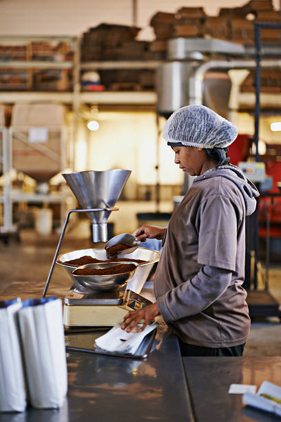 istock Soon to be in your cup from the production floor 520442933