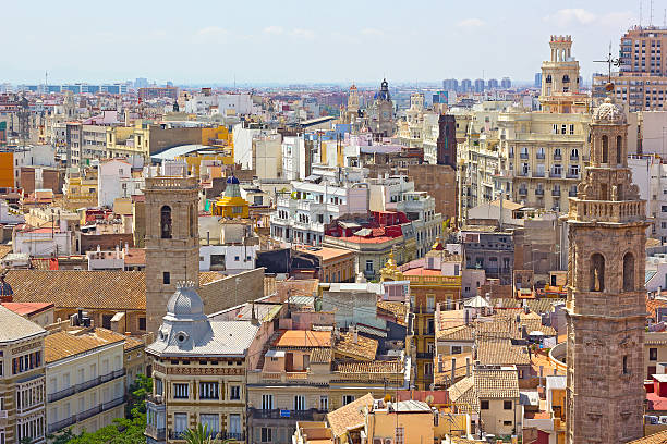 istock View on Valencia city from the tower. 520442969