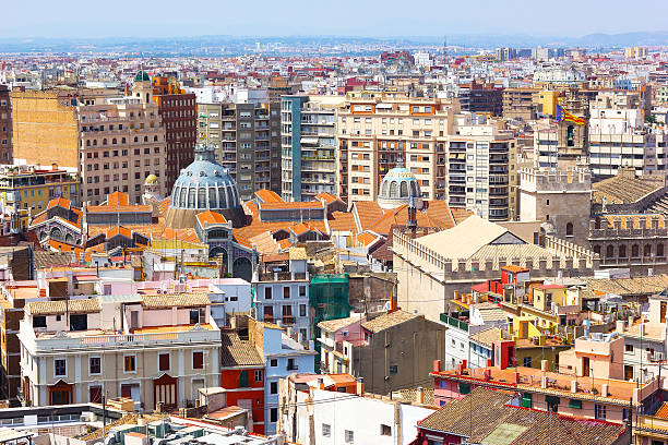 istock View on Mercado Central from the tower in Valencia, Spain. 520442971
