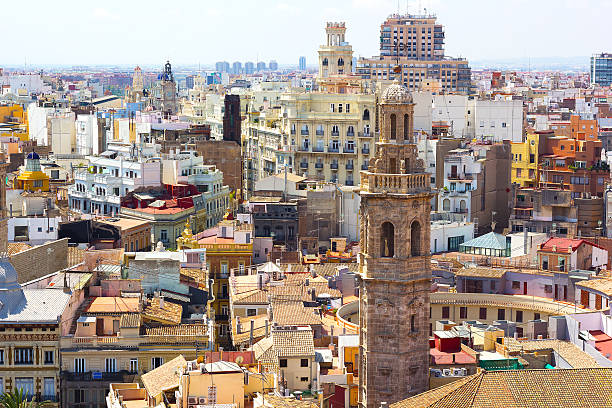istock View on Valencia city from the tower. 520442973
