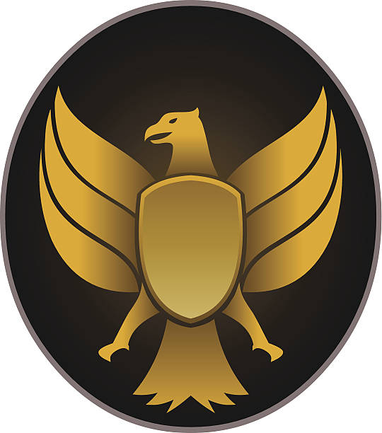 Eagle Emblem vector art illustration