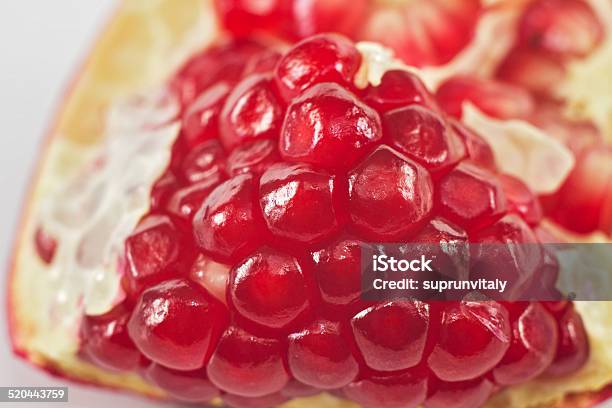 Pomegranate On A White Background Stock Photo - Download Image Now - Beautiful People, Beauty, Beauty In Nature