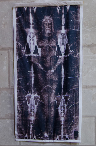 Reproduction of the holy shroud of Christ
