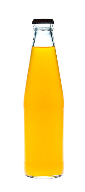 istock Orange juice glass bottle 520466013