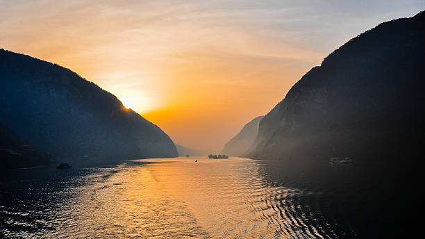 istock Early Morning Scene, Yangtze River, Xiling Gorge, Hubei, China 520466035