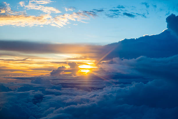 istock view from the window of an airplane 520466589