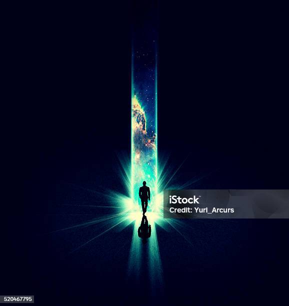 Step Into The Great Beyond Stock Photo - Download Image Now - Outer Space, Change, Concepts