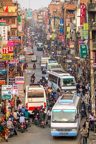istock Traffic jam and air pollution in central Kathmandu 520469411