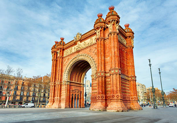 Barcelona, Arc de Triomph, Spain Barcelona, Arc de Triomph, Spain arc de triomf barcelona stock pictures, royalty-free photos & images